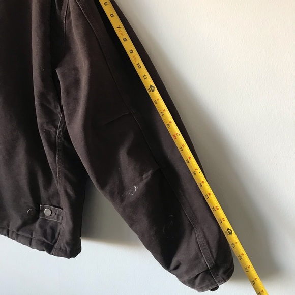 Vintage Carhartt Quilt-Lined Workwear Jacket Brown - Picture 12 of 16